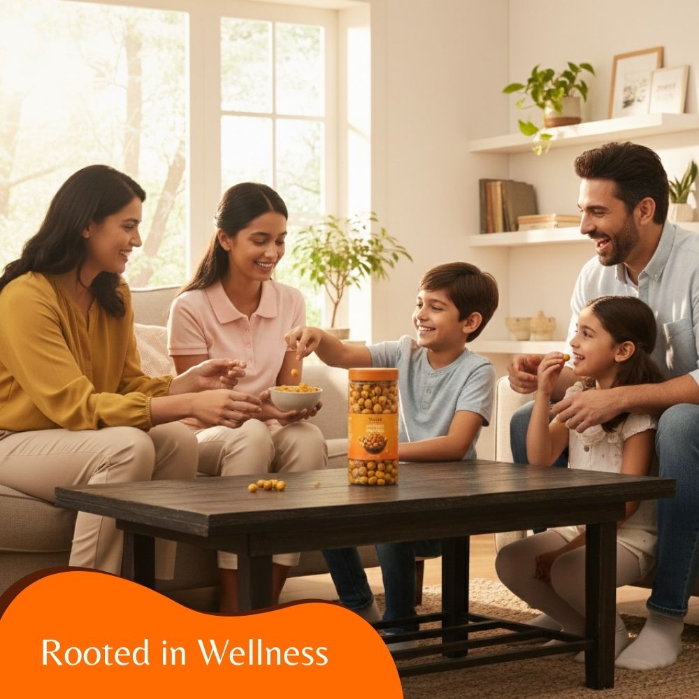 Nuvira Peri-Peri Makhana| Crunchy Roasted Fox Nuts | Spicy Tangy Peri-Peri Flavor | Healthy Snack 70gm Jar